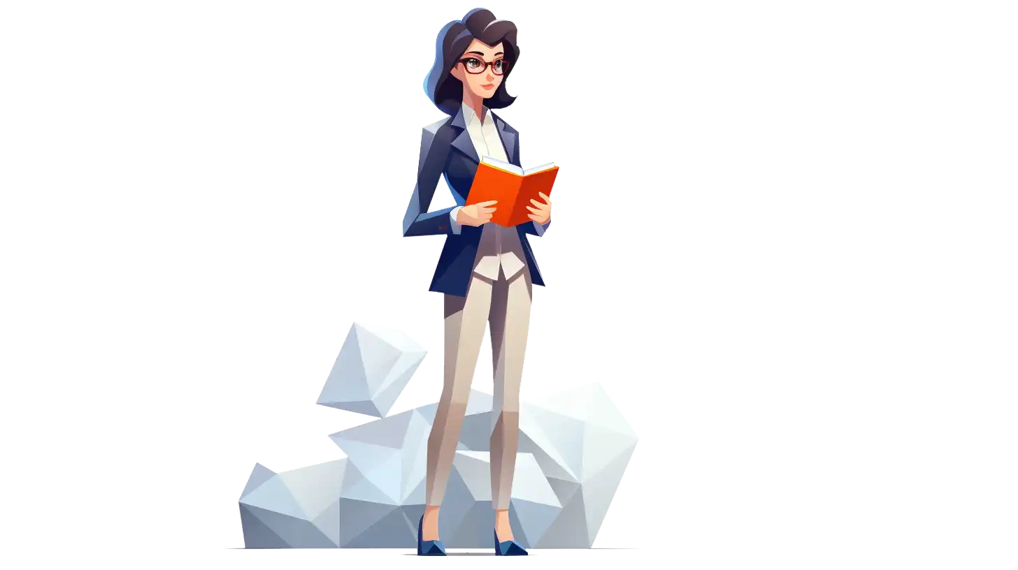 Ilustração gráfica do tipo de personalidade INTP, criada pela Arealme, apresentando uma figura estilizada simbolizando características dessa personalidade.