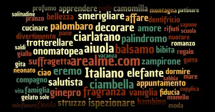 Test online dimensioni del vocabolario italiano